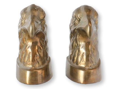 Mid 20th Brass Eagle Bookends