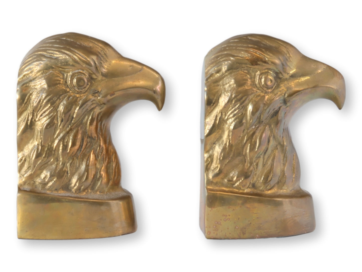 Mid 20th Brass Eagle Bookends