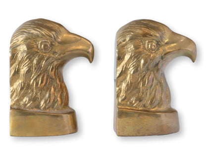 Mid 20th Brass Eagle Bookends