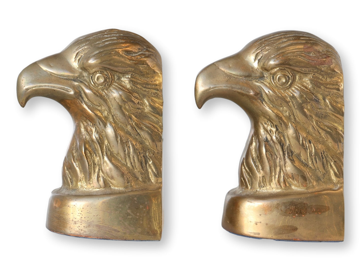 Mid 20th Brass Eagle Bookends