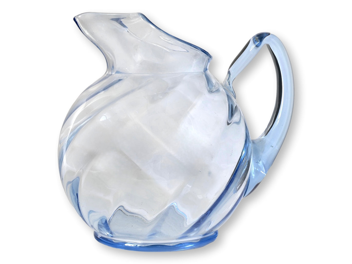 Cambridge Glass Moonlight Blue Optic Ball Pitcher