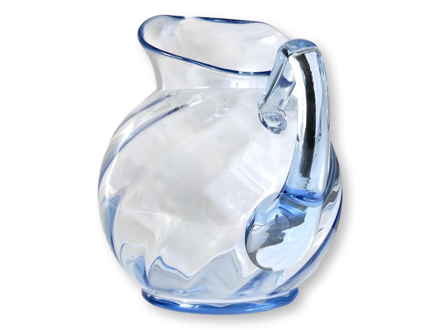 Cambridge Glass Moonlight Blue Optic Ball Pitcher