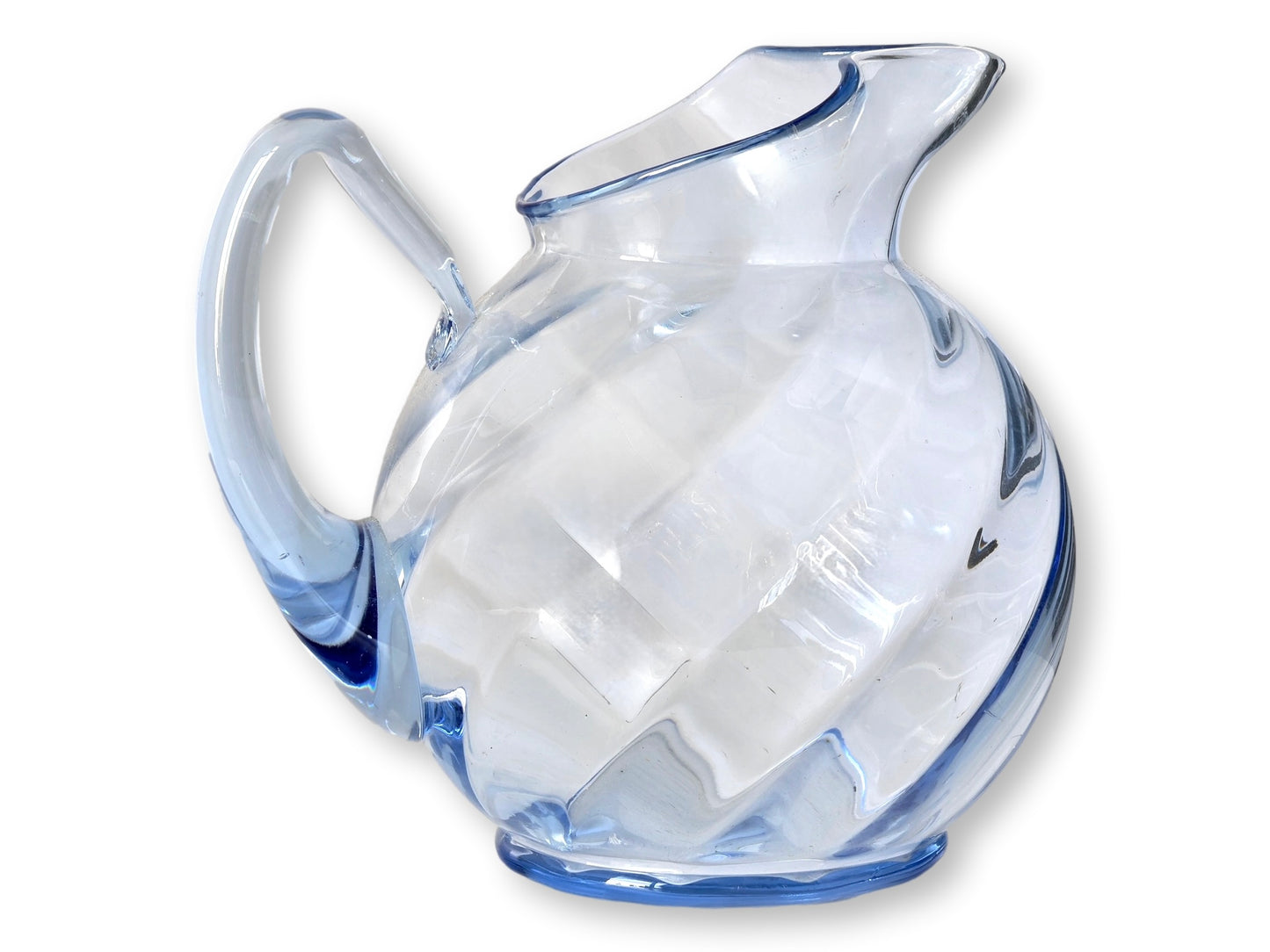 Cambridge Glass Moonlight Blue Optic Ball Pitcher