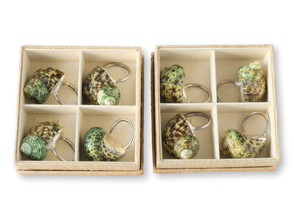 Midcentury Natural Shell Napkin Rings