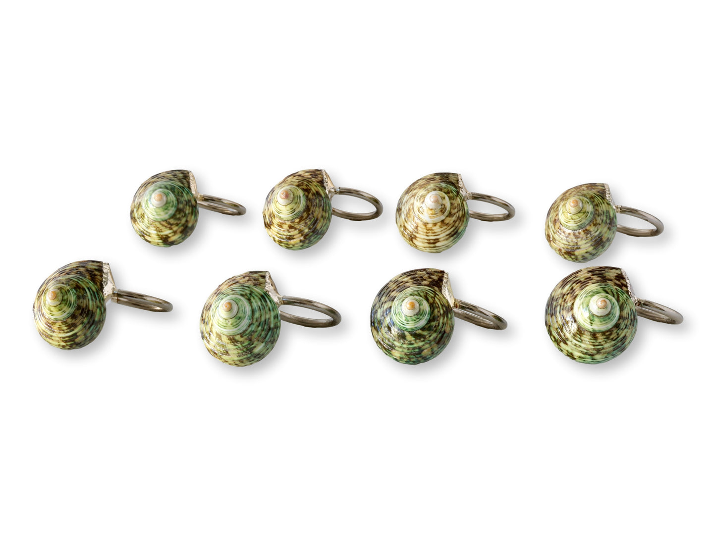 Midcentury Natural Shell Napkin Rings