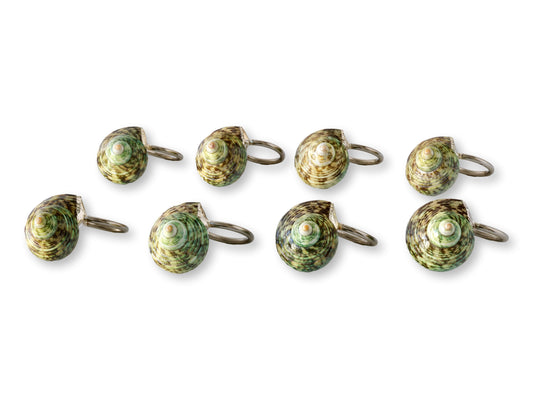 Midcentury Natural Shell Napkin Rings