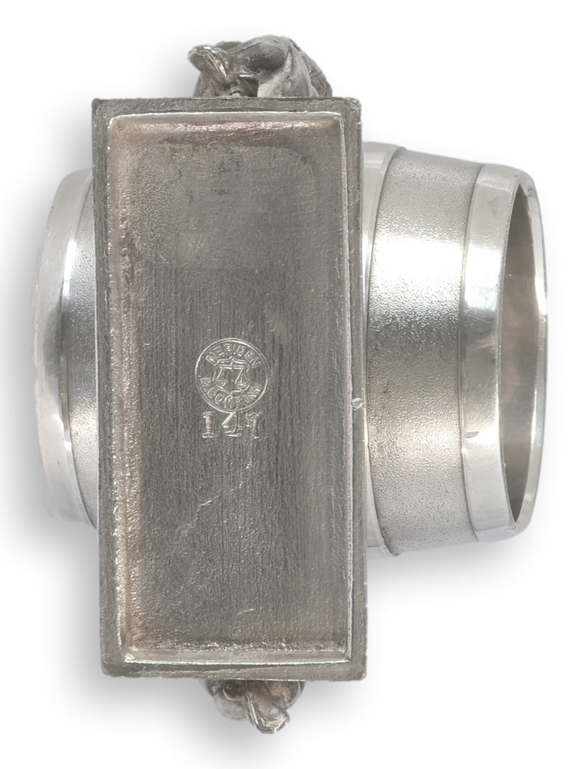 19th-C. Meriden Napkin Ring w/ Cherubs