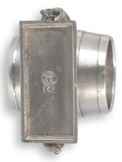 19th-C. Meriden Napkin Ring w/ Cherubs