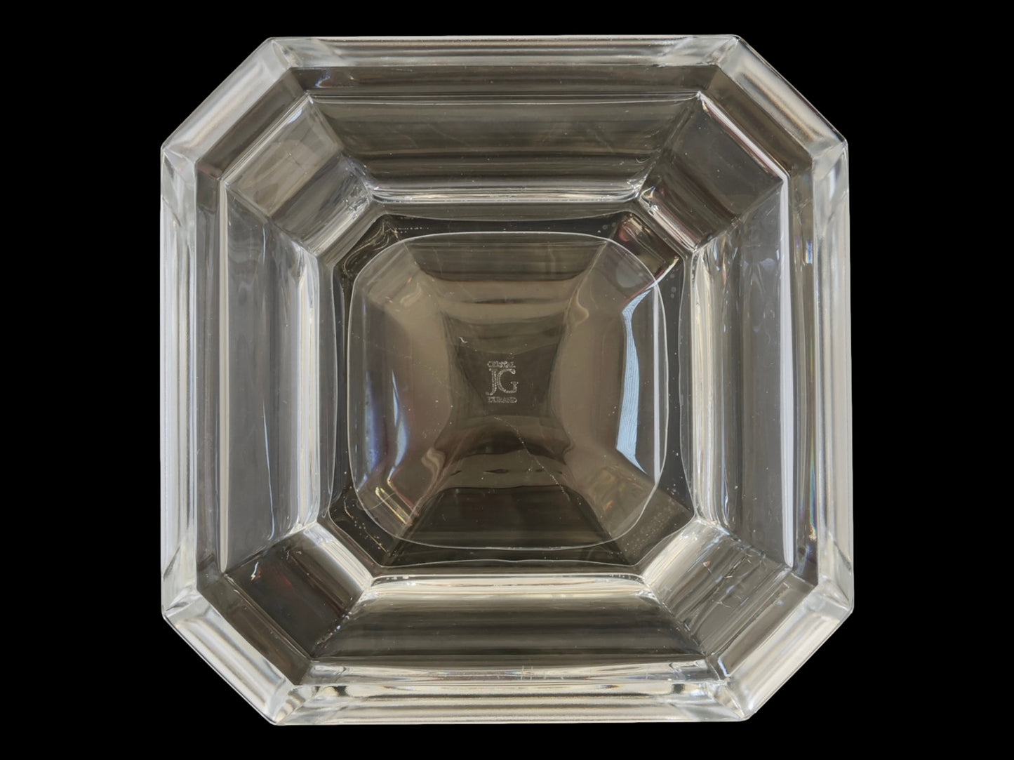 Midcentury Art Deco French Crystal Bowl
