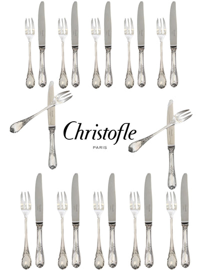 French Christofle Marly Dessert Set