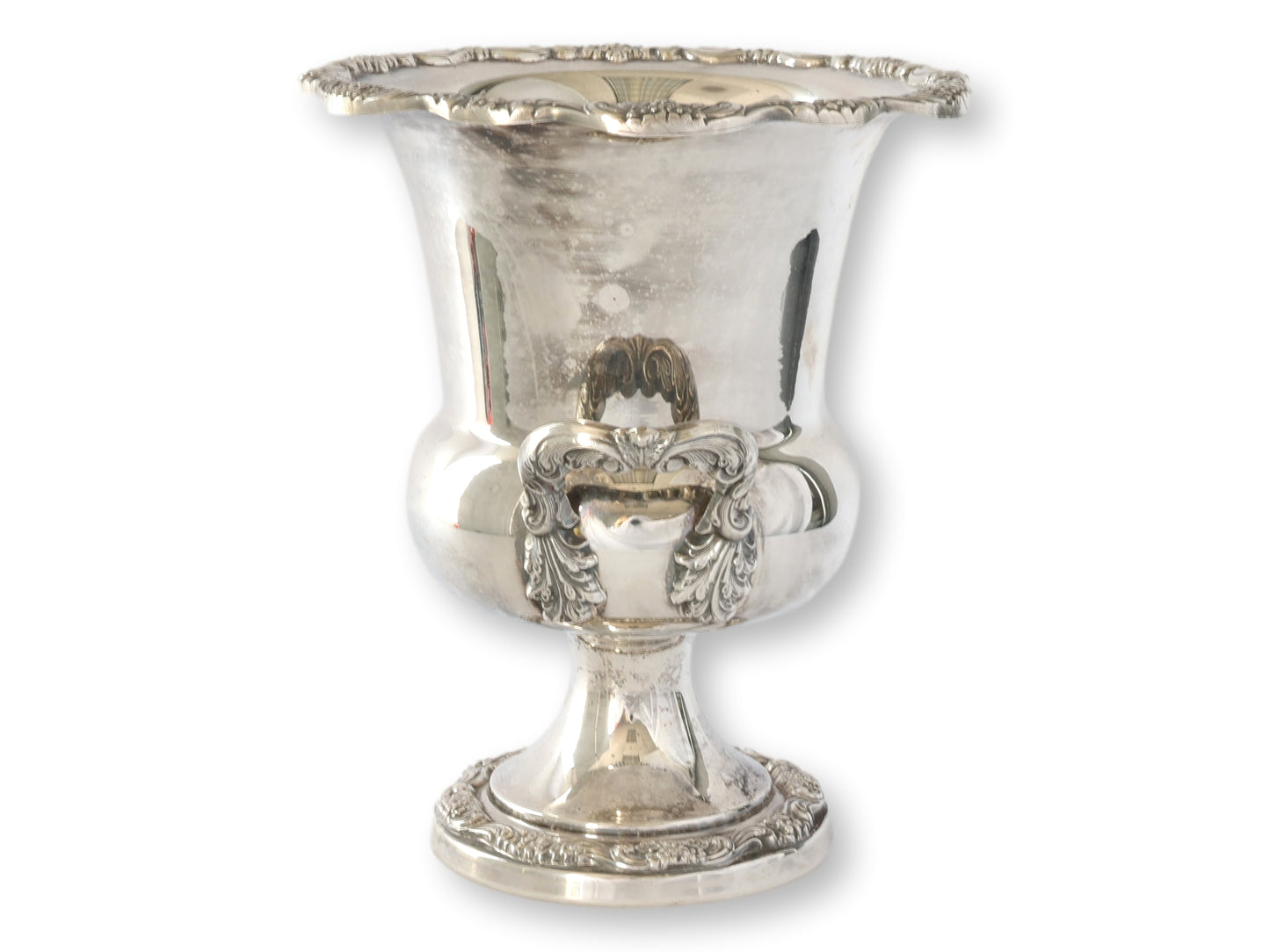 Midcentury Fancy Silver-Plate Champagne Bucket