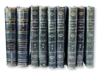 Mid-19th Century French Leather-Bound Library Set