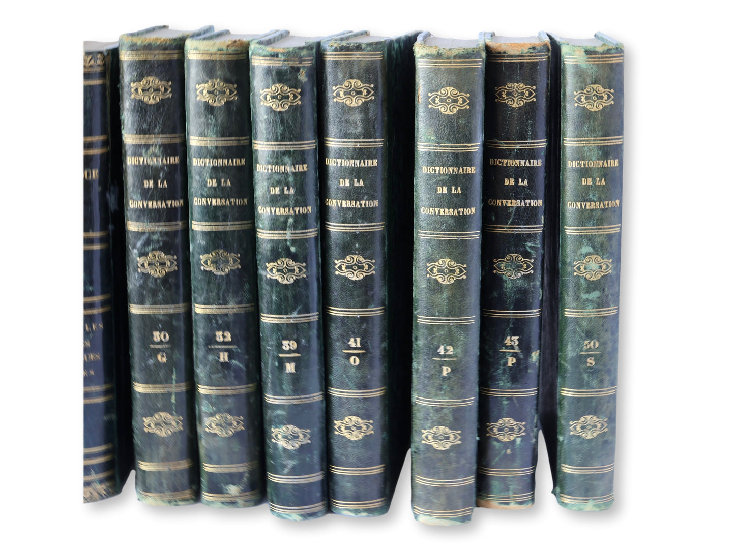 Mid-19th Century French Leather-Bound Library Set