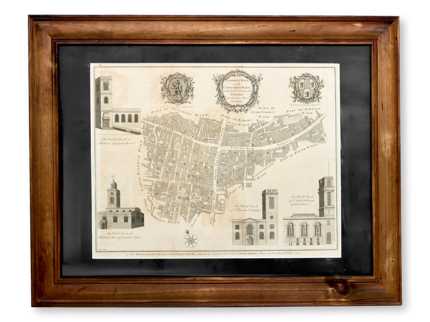 Original 1755 Cartography Map of London