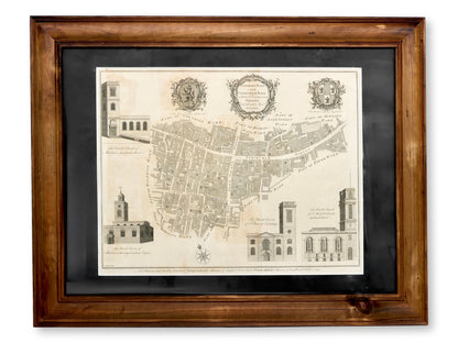 Original 1755 Cartography Map of London