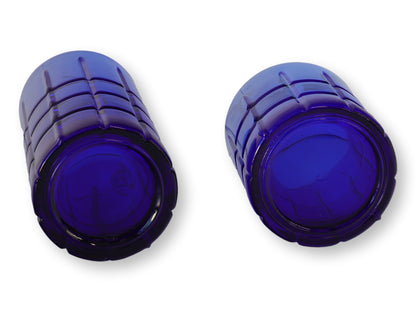 Anchor Hocking Tartan Cobalt Glassware Set