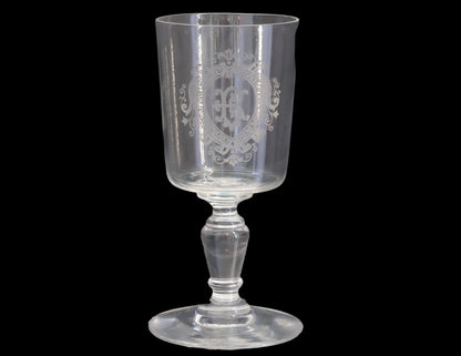 Antique French "B"  Stemware, s/8