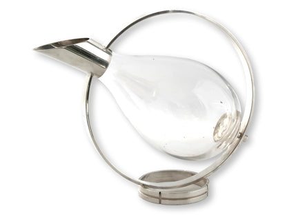 1990s Christofle Modernist Luc Lanel Decanter