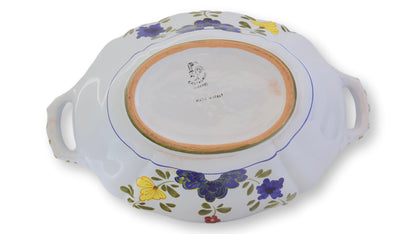 Vintage Cantagalli Blue Carnation Tureen w/ Tray