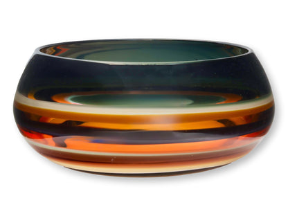 Signed Caleb Siemon Art Glass Bowl