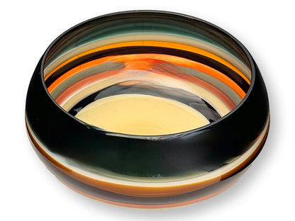 Signed Caleb Siemon Art Glass Bowl