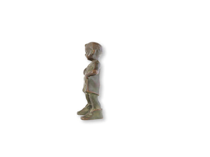 19th-C. Danish Bronze Sculpture of Child