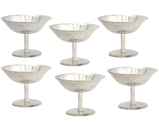 WMF Hotelware Silverplate Stemmed Glasses, Set of 6