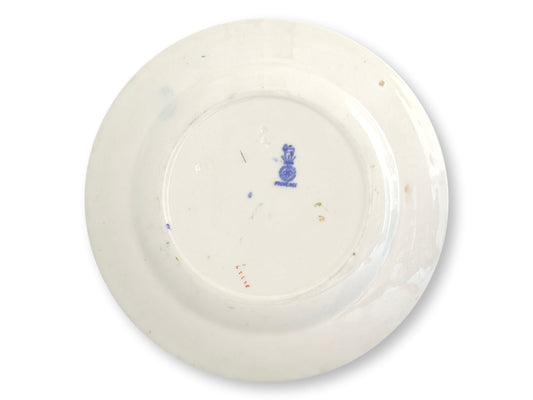 Flow Blue Provence Lions British Royal Crest Plate