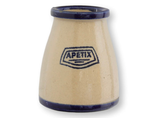Vintage French Stoneware APETIX Mustard Jar