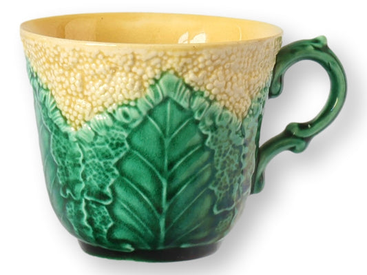 Antique Wedgwood Majolica Sunflower Cup