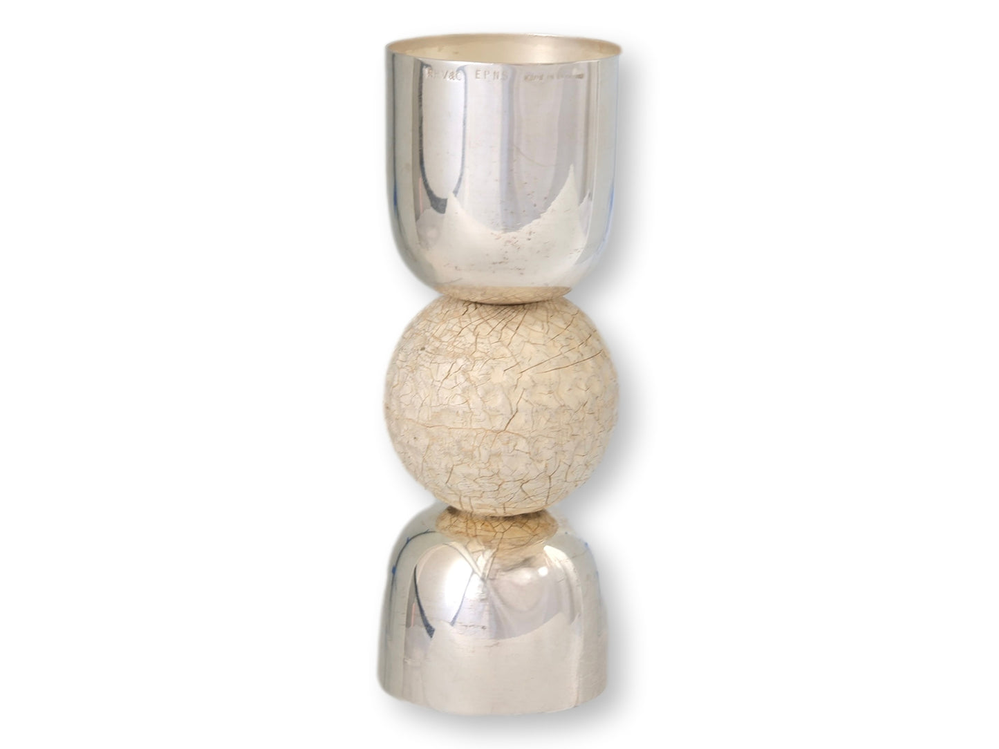 Midcentury Golf Ball Cocktail Jigger