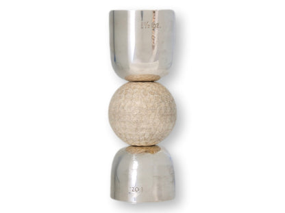 Midcentury Golf Ball Cocktail Jigger