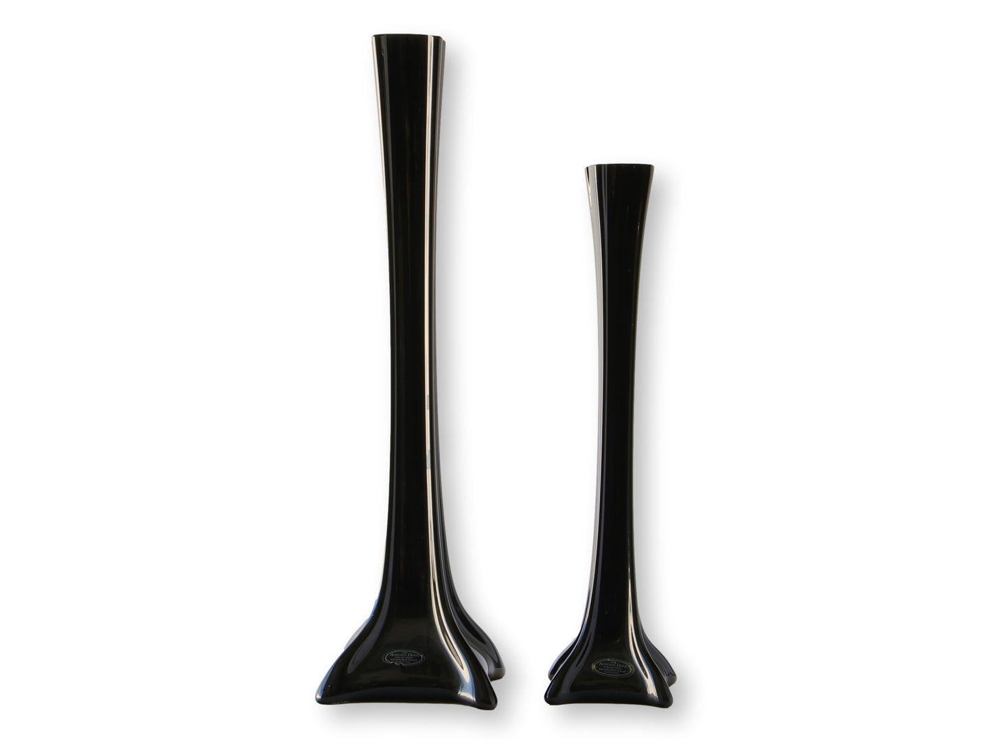 Italian Augusto Dazzi “Eiffel Tower” Art Glass Vases