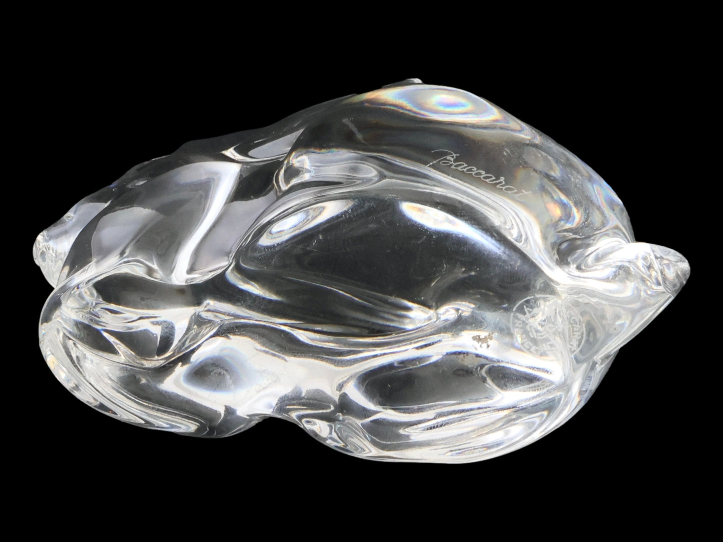 Baccarat Crystal Bunny Rabbit Figurine