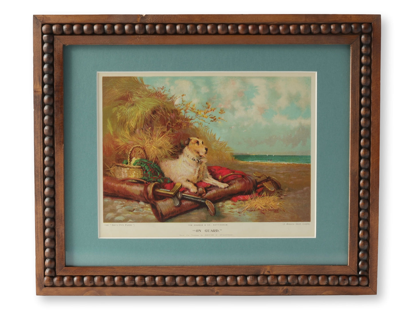 On Guard — Late 1800s English Sporting Lithograph