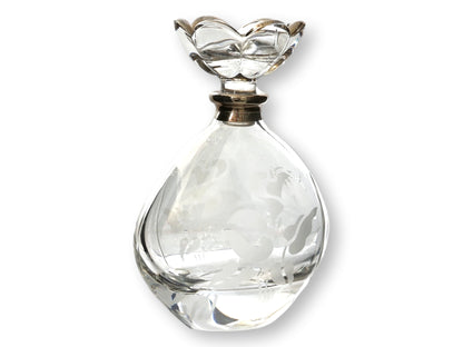 Midcentury Vanity Perfume Set w/ Mirrored Tray