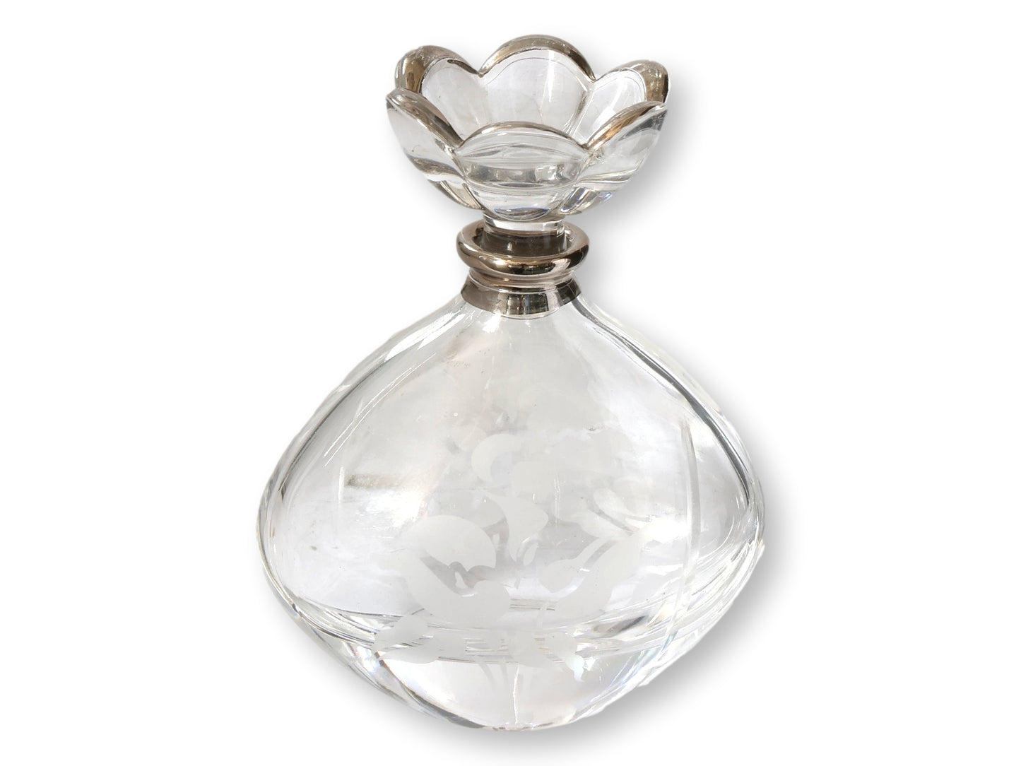 Midcentury Vanity Perfume Set w/ Mirrored Tray