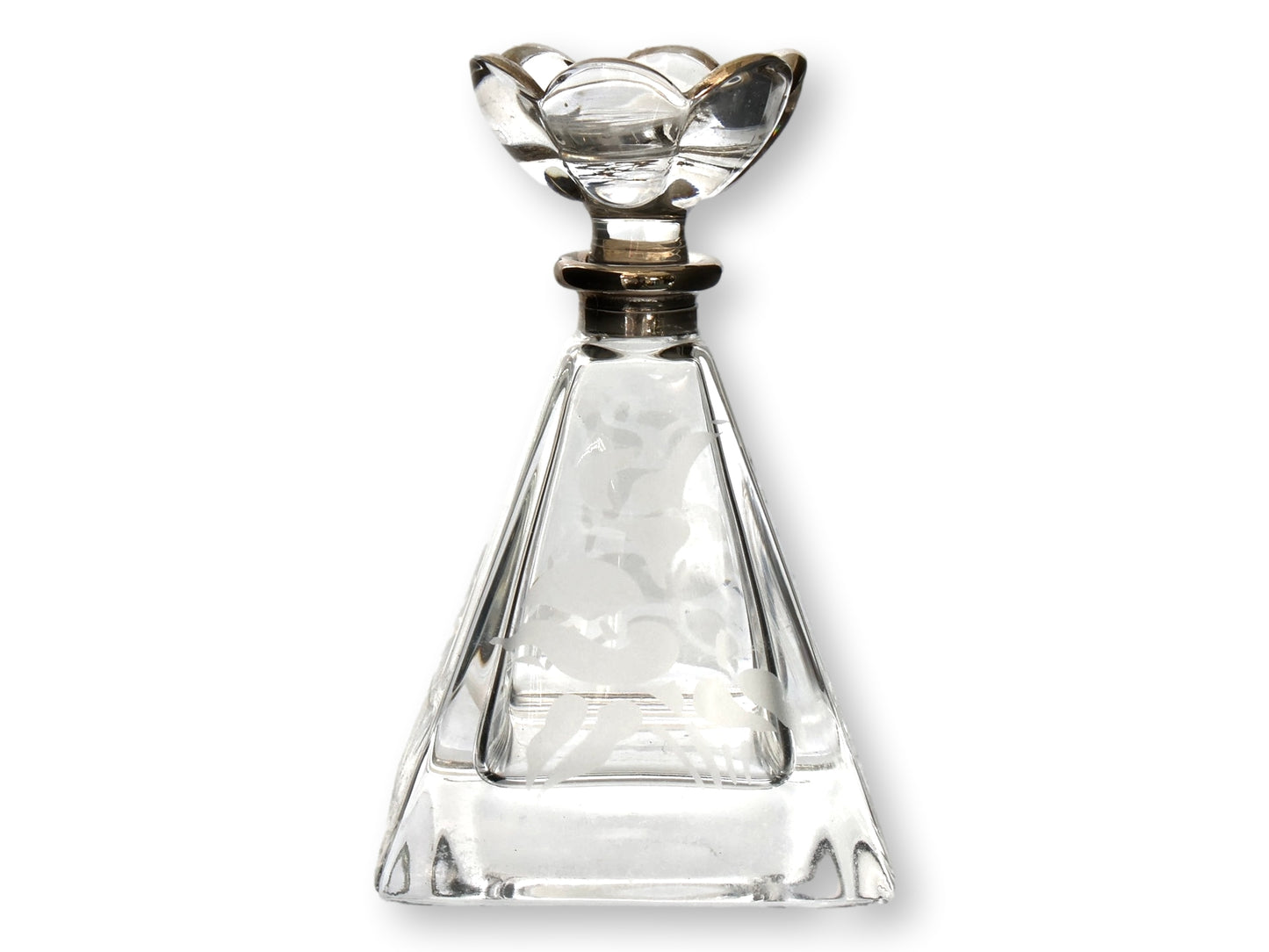 Midcentury Vanity Perfume Set w/ Mirrored Tray