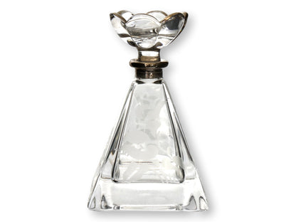 Midcentury Vanity Perfume Set w/ Mirrored Tray