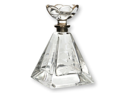 Midcentury Vanity Perfume Set w/ Mirrored Tray