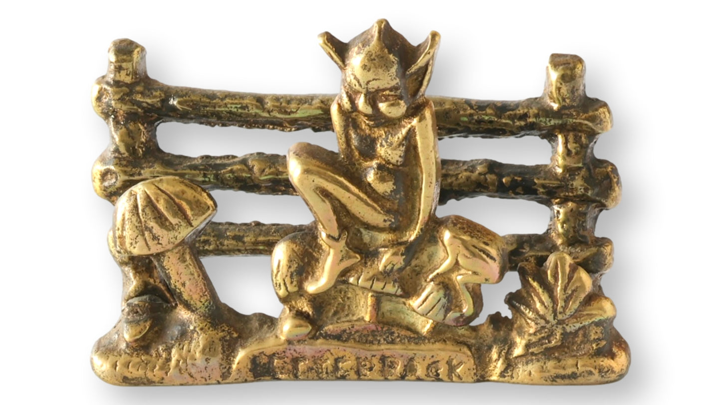 Circa 1900 English Brass Imp Letter Rack