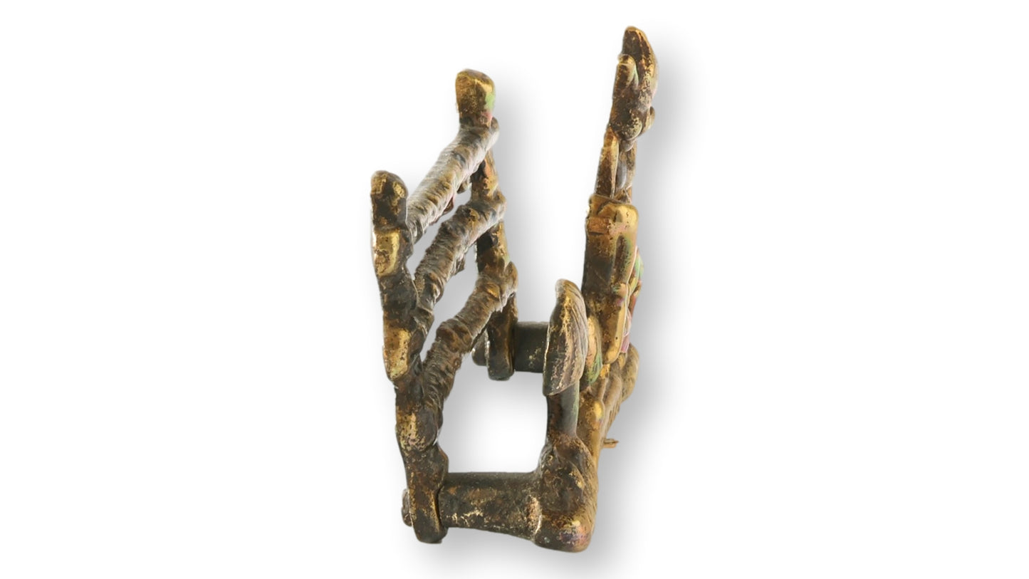 Circa 1900 English Brass Imp Letter Rack