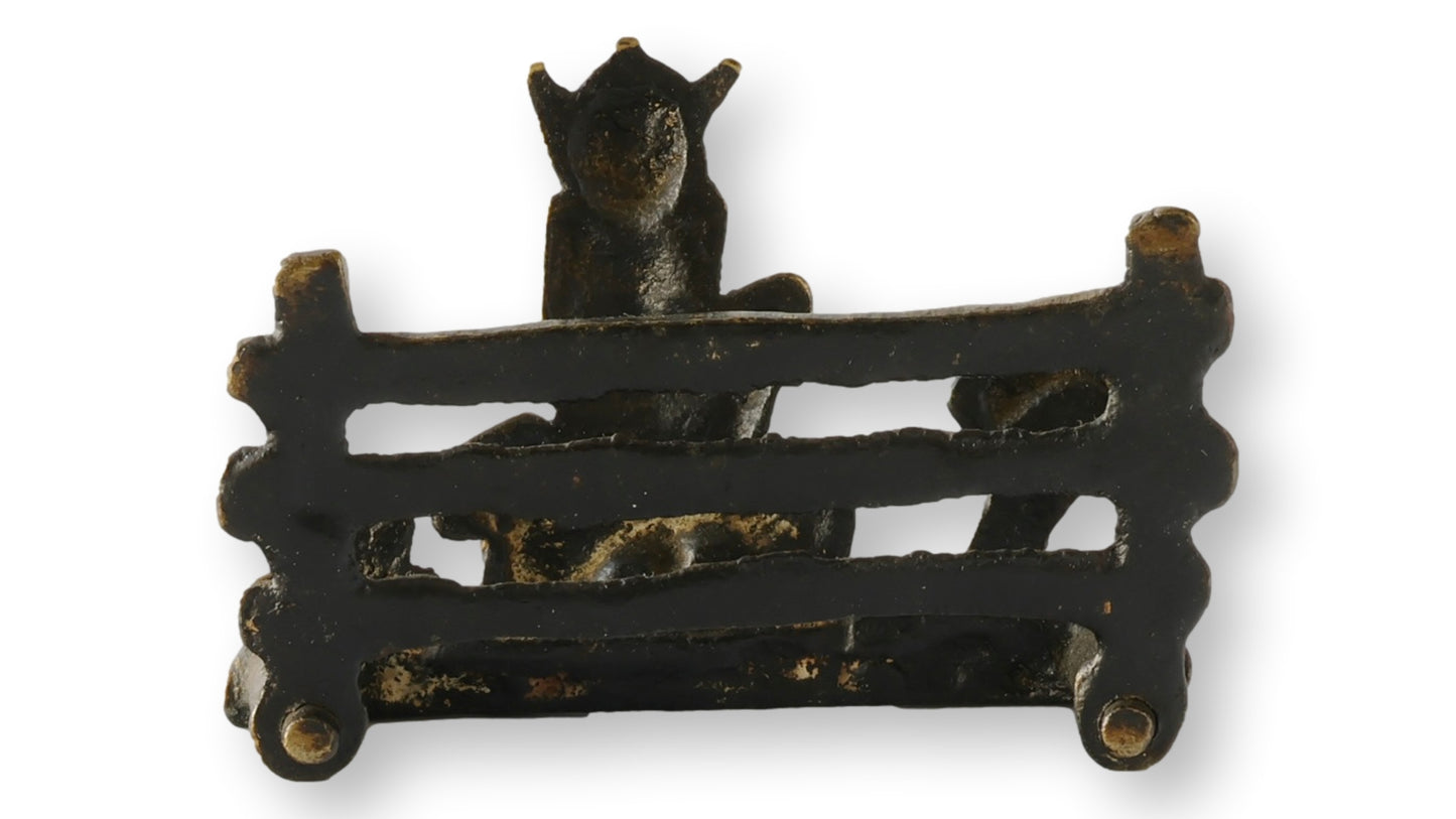 Circa 1900 English Brass Imp Letter Rack