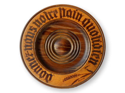 Antique French Carved Bread Board Donnez Nous Notre Pain Quotidien