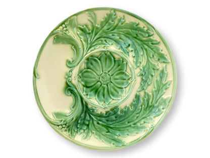French Gien Majolica Artichoke Serving Plate