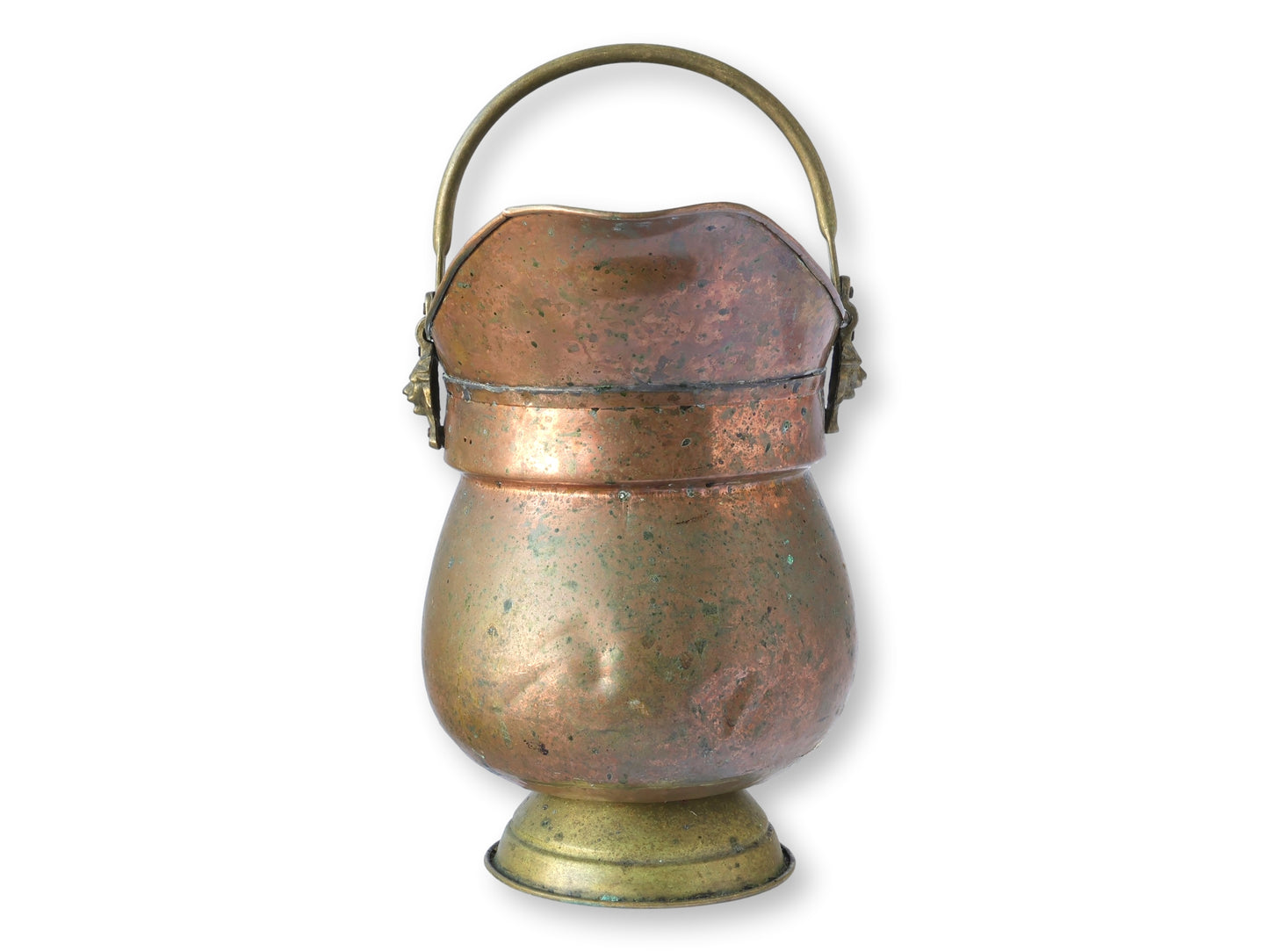 Antique English Copper and Brass Water Pot