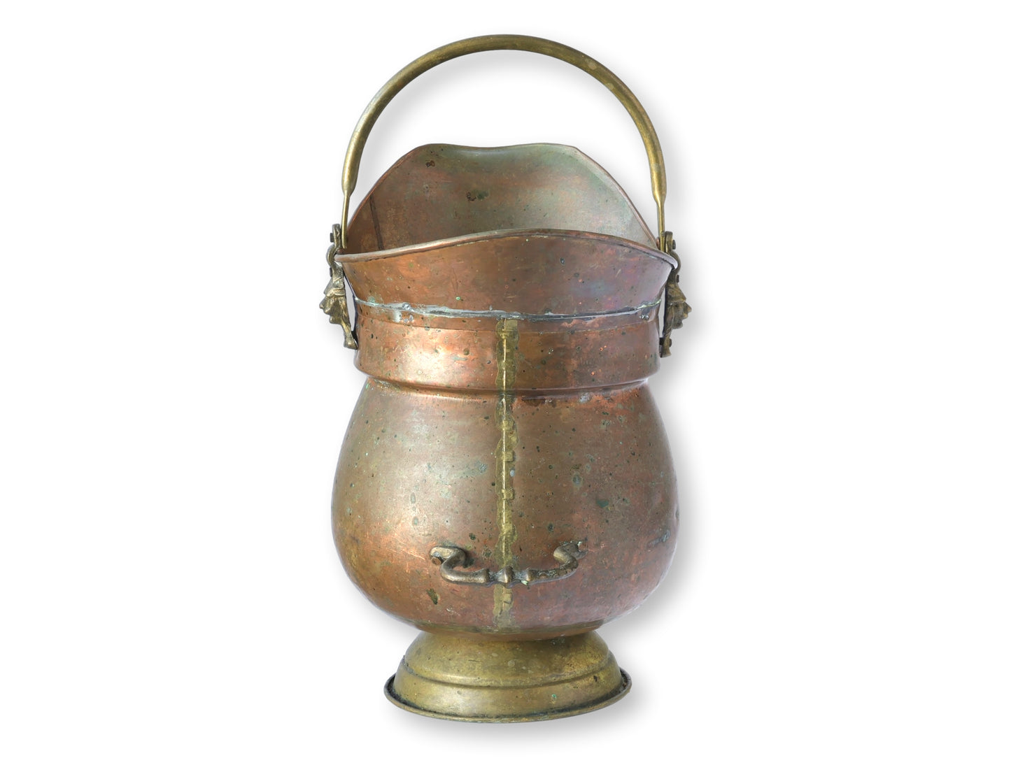 Antique English Copper and Brass Water Pot