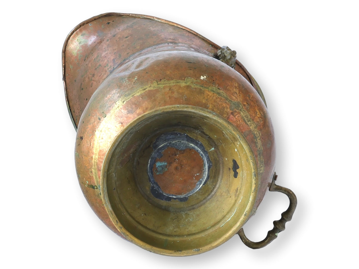 Antique English Copper and Brass Water Pot