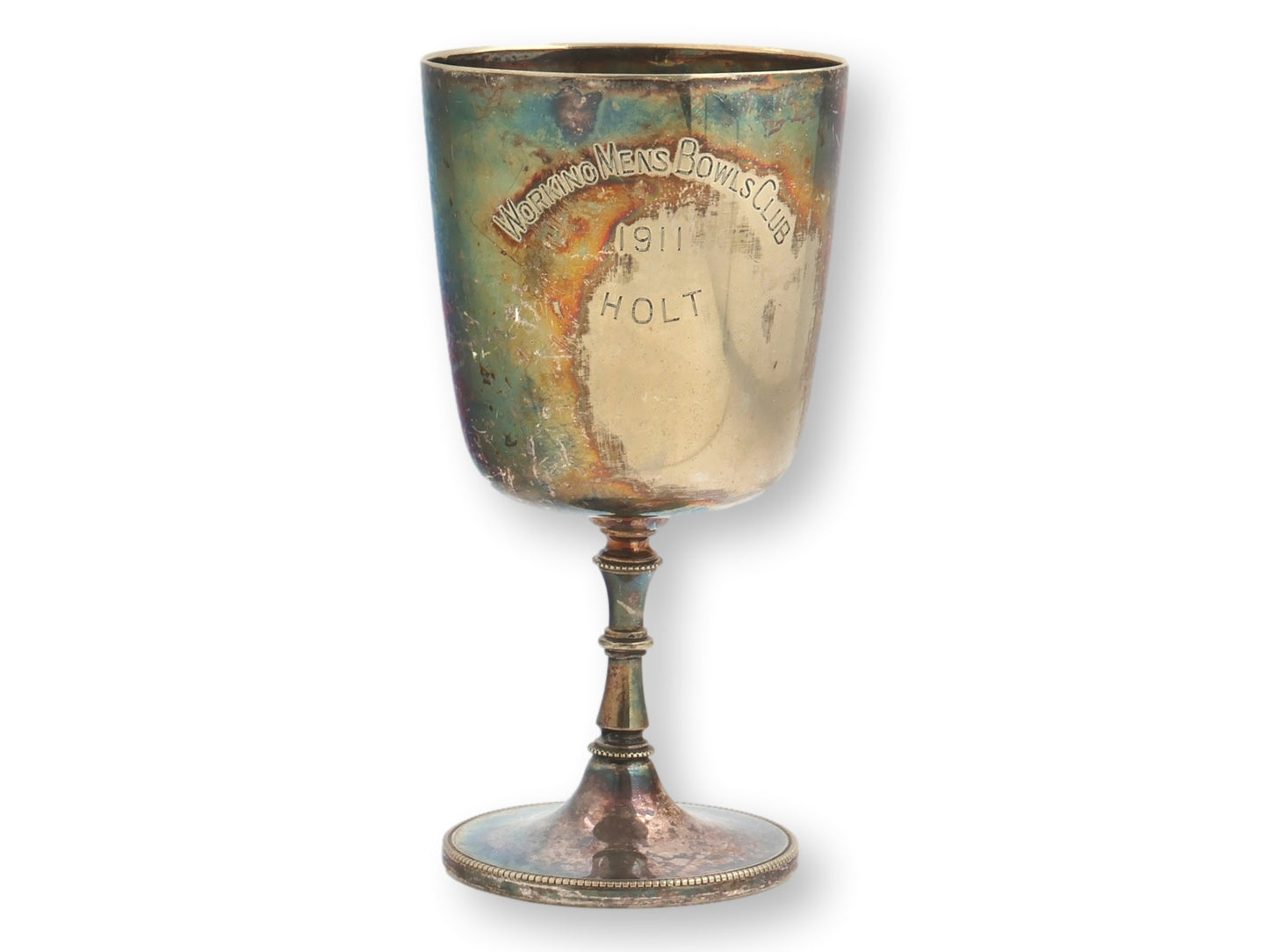 1911 Working Mens Bowls Club Trophy Holt