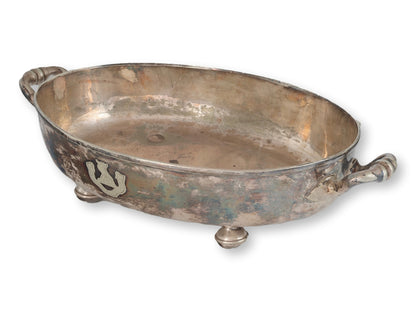 c. 1850 English Elkington Crested Silverplate Serving Dishes